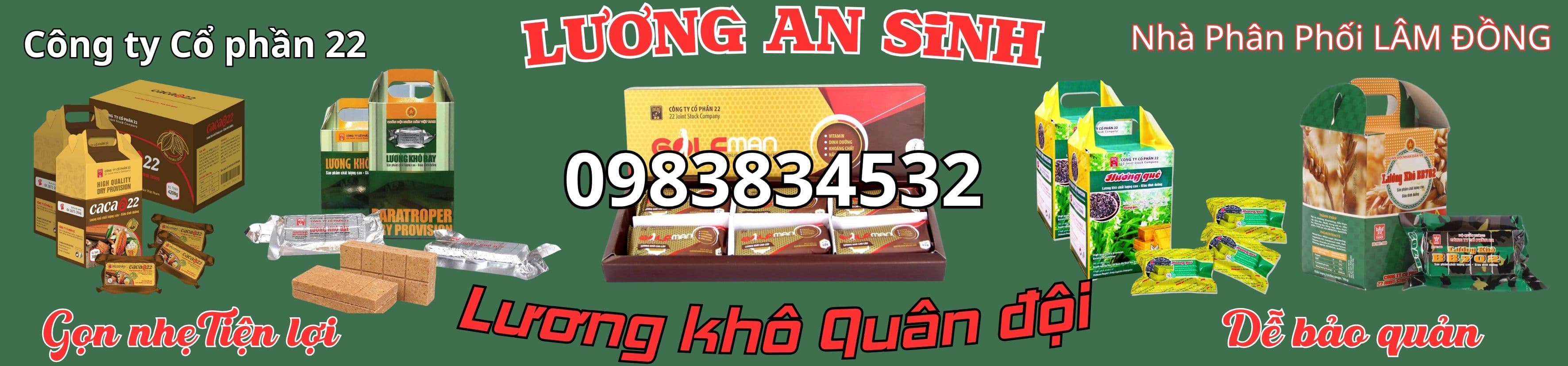 Lương khô X22 chính hãng Công ty 22 — Lương An Sinh